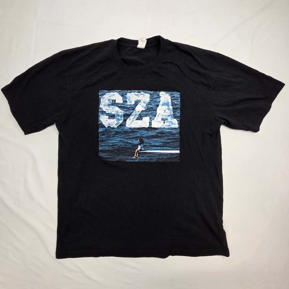 SZA Unisex SOS Tour 2023 T-Shirt XL Black Concert Graphic Tee